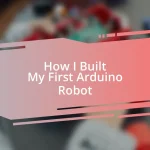 How I Built My First Arduino Robot