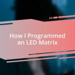 How I Programmed an LED Matrix